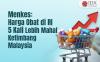 Menkes Sebut Harga Obat di RI Lima Kali Lebih Mahal Ketimbang Malaysia