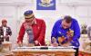 Penjabat (Pj) Gubernur Sulsel, Zudan Arif Fakrulloh dan Pj Gubernur Papua Barat Daya, Mohammad Musa'ad sepakat bekerja sama dalam pembangunan