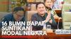 16 BUMN Dapat Suntikan Modal Negara. (Sumber : IDX Channel)