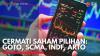 Cermati Saham Pilihan: GOTO, SCMA, INDF, ARTO. (Sumber : IDX Channel)