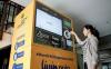 Bank Mandiri menyediakan reverse vending machine atau mesin penukaran sampah botol plastik. (Dokumen Bank Mandiri)