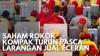 Saham Rokok Kompak Turun Pasca Larangan Jual Eceran. (Sumber : IDX Channel)
