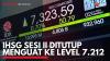 IHSG Sesi II Ditutup Menguat ke Level 7.212. (Sumber : IDX Channel)