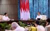 Presiden Jokowi dan Presiden terpilih Prabowo Subianto saat rapat paripurna di IKN, Kaltim(Setpres)