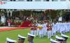 Upacara penurunan bendera Sang Saka Merah Putih di Ibu Kota Nusantara atau IKN, Kalimantan Timur , dimulai. (Setkab)