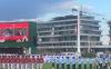 Upacara penurunan bendera merah putih di Istana Negara IKN (Riyan Rizki Roshali/MPI)