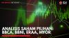 Analisis Saham Pilihan: BBCA, BBNI, ERAA, MYOR,(Sumber: IDX CHANNEL)