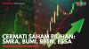Cermati Saham Pilihan: SMRA, BUMI, BBTN, ESSA. (Sumber : IDX Channel)