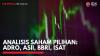 Analisis Saham Pilihan: ADRO, ASII, BBRI, ISAT,(Sumber: IDX CHANNEL)