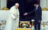 Presiden Jokowi menyebut semua umat katolik di Indonesia bersuka cita karena kehadiran Paus Fransiskus.  (Setkab)