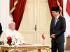 Jokowi Ungkap Obrolan Empat Mata dengan Paus Fransiskus, Salah Satunya soal Palestina. (Foto: Biro Pers Setpres)