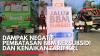 Dampak Negatif Pembatasan BBM Bersubsidi dan Kenaikan Tarif KRL. (Sumber : IDX Channel)