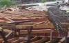 Proyek rehabilitasi Jembatan Sutojayan di Kabupaten Malang, Jawa Timur hanyut diterjang banjir. (Avirista M/MPI)