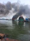 Dua Unit Kapal di Pelabuhan Muara Baru Jakut Terbakar, Enam Unit Damkar Dikerahkan. (Foto: Dok. Istimewa)