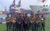 Presiden Jokowi memperoleh Brevet Kehormatan Hiu Kencana kepada TNI Angkatan Laut (TNI-AL). (Foto: MNC Media)