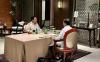 Presiden Jokowi makan malam berdua dengan Presiden terpilih Prabowo Subianto di Hutan Kota Plataran, Senayan, Jakarta, Selasa (8/10/2024). 