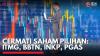 Cermati Saham Pilihan: ITMG, BBTN, INKP, PGAS. (Sumber : IDX Channel)