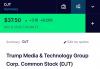 Saham Trump Media naik 9,20 persen pada Selasa ini. (Foto: tangkapan layar NASDAQ)