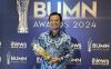 Director Fleet Management PT Pertamina Internasional Shipping, M Irfan Zainul Fikri usai menerima penghargaan BUMN Awards di INews Tower, Kamis (6/12/2024)