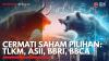 Cermati Saham Pilihan: TLKM, ASII, BBRI, BBCA. (Sumber : IDX Channel)