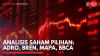 Analisis Saham Pilihan: ADRO, BREN, MAPA, BBCA,(Sumber: IDX CHANNEL)