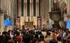 Suasana hikmat menyelimuti ibadah Misa Malam Natal di Gereja Katedral, Jakarta Pusat, Selasa (24/12/2024).  (Danandaya Arya Putra/MPI)