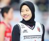 Megawati Hangestri Pertiwi senang bisa mengantarkan Red Sparks menang atas Pink Spiders di gim 4 Final Liga Voli Putri Korea Selatan 2024/2025. (Foto: MNC)