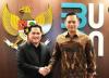 AHY Bertemu Erick Thohir, Bahas Pembangunan Transportasi untuk Tekan Biaya Distribusi. (Foto: MNC Media)