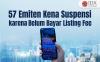 57 Emiten Kena Suspensi BEI karena Belum Bayar ALF 2025