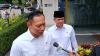 Menteri Koordinator Bidang Infrastruktur dan Pembangunan Kewilayahan Agus Harimurti Yudhoyono atau AHY menghadap Presiden Prabowo Subianto di Istana.
