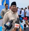 Prabowo Doakan Timnas Indonesia Bisa Kalahkan Australia. (Foto: MNC Media)