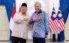 Presiden Prabowo Subianto menemui Wakil Perdana Menteri Malaysia, Dato' Seri Ahmad Zahid bin Hamidi.