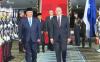 Perdana Menteri Australia, Anthony Albanese tiba di Pangkalan Halim Perdana Kusuma, Jakarta Timur, Rabu (14/5/2025).