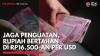Jaga Penguatan, Rupiah Bertahan di Rp16.500-an per  USD,(Sumber: IDX CHANNEL)