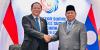 Presiden Prabowo Subianto berjabat tangan dengan Perdana Menteri (PM) Laos, Sonexay Siphandone (kiri). (Foto: Istimewa)