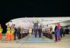 Presiden Prancis, Emmanuel Macron, mendarat di Lanud Halim Perdanakusuma, Selasa (27/5/2025) malam. (Foto: Setkab)