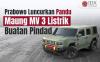 Prabowo Resmikan Pandu, Mobil Maung MV 3 Listrik Buatan Pindad