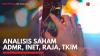 Analisis Saham ADMR, INET, RAJA, TKIM, (Sumber: IDX CHANNEL)