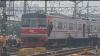 KCI Investigasi Penyebab Anjloknya Kereta Commuter Line di Station Jakarta Kota. (Foto: Dwinarto/Inews Media Group)