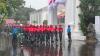 Gladi Kotor Perdana Calon Pasukan Pengibar Bendera Pusaka Diringi Hujan Deras (FOTO:Dok Binti M)
