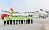 Pertamina resmi melakukan penerbangan perdana Sustainable Aviation Fuel (SAF) berbahan baku minyak jelantah. (Foto: Dok. Pertamina)