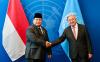 Presiden Prabowo dan Sekjen PBB Lakukan Pertemuan Bilateral, Bahas Sinergi Atasi Tantangan Global (Biro Setpres)