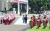 Prabowo Sambut Kedatangan Presiden Afrika Selatan di Istana Merdeka