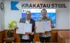PT Krakatau Steel (Persero) Tbk atau KS (KRAS) meneken perjanjian pasokan jangka panjang dengan PT Kerismas Witikco Makmur beserta grup usahanya. (Foto: Ist)
