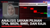 Analisis Saham Pilihan TPIA, BREN, BMRI, dan RAJA