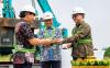 PT Argo Pantes Tbk resmi memulai proses konstruksi pembangunan gudang untuk J&T Cargo di Kabupaten Tangerang, Banten. (Foto: Ist)