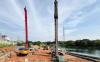 PT Waskita Beton Precast Tbk (WSBP) menyuplai produk spun pile dan beton readymix untuk proyek sistem tata air di Jakarta Utara. (Foto: Ist)