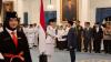 Gibran Kukuhkan 76 Paskibraka HUT ke-81 RI di Istana Negara. (Foto Riyan/IMG)