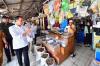 Jokowi Sidak Stok Bahan Pokok di Pasar Kawat Tanjung Balai Sumatera Utara. (Foto: MNC Media)