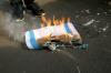 Aksi Bela Palestina, Massa Bakar Replika Bendera Israel